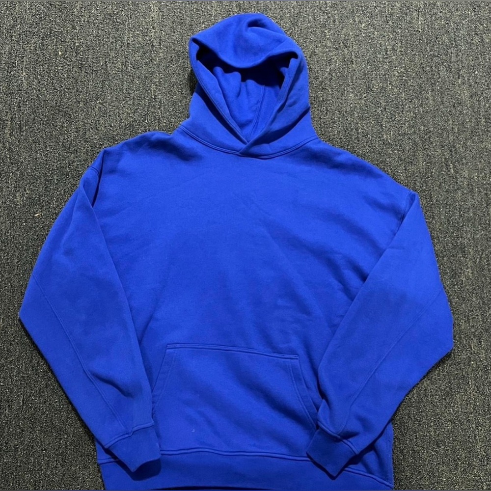 Abercrombie & Fitch Oversized Popover Hoodie - Size Large - Cobalt Blue